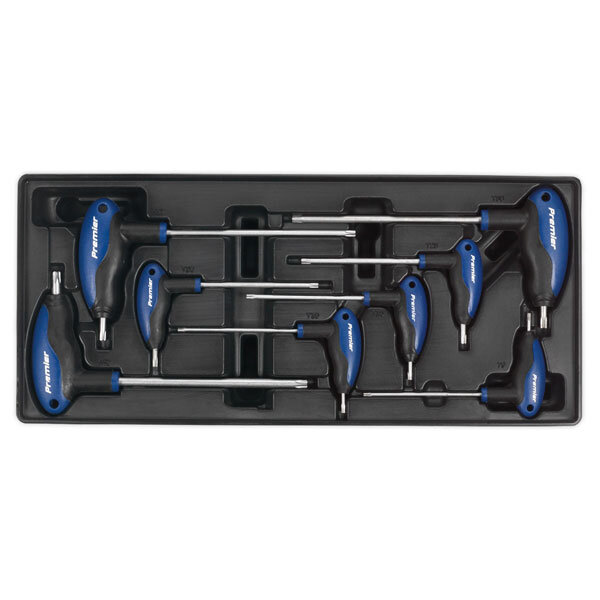 Sealey TBT05 Tool Tray with T-handle Trx-star Key Set 8pc